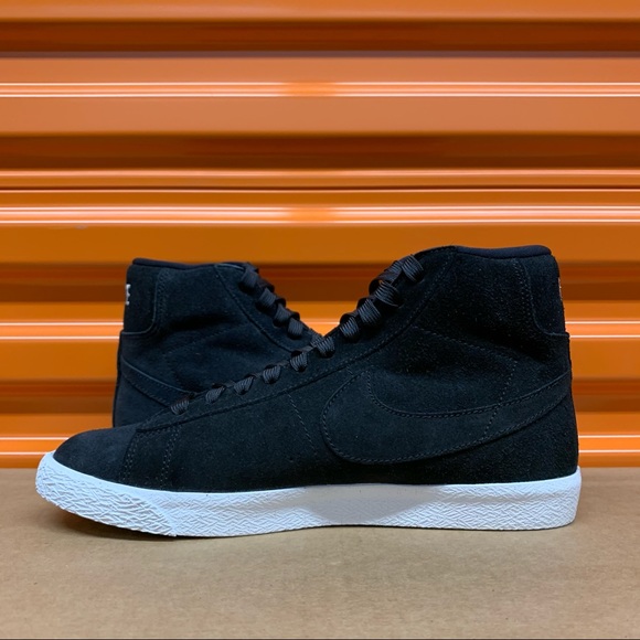 Nike Blazer Mid Black/Summit White Women’s Shoes - Picture 6 of 8